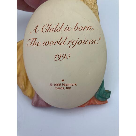 Vintage 1995 Hallmark Keepsake Ornament Rejoice Mary Joseph Baby Jesus Christmas - Picture 7 of 8